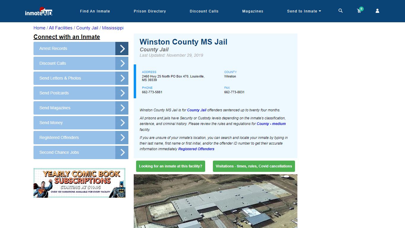 Winston County MS Jail - Inmate Locator - Louisville, MS