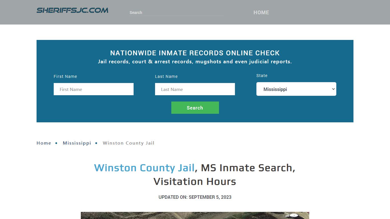 Winston County Jail, MS Inmate Search, Visitation Hours